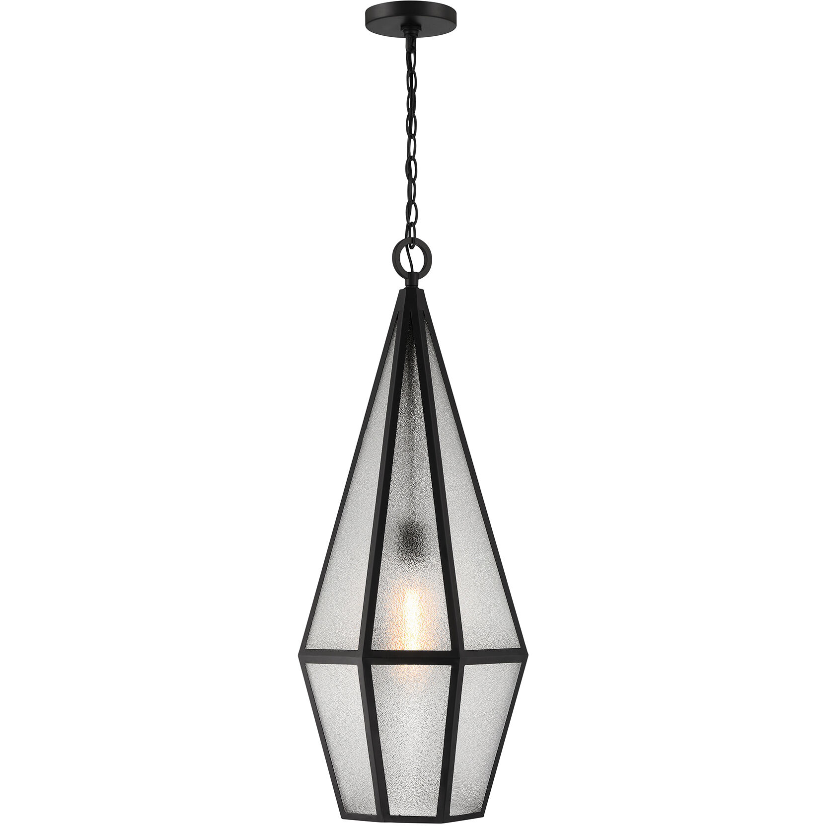 Peninsula 1 Light 12 inch Black Outdoor Hanging Lantern