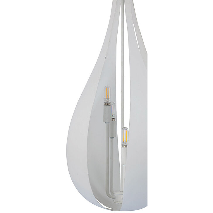 Bali 5 Light 12 inch White Cashmere Pendant Ceiling Light