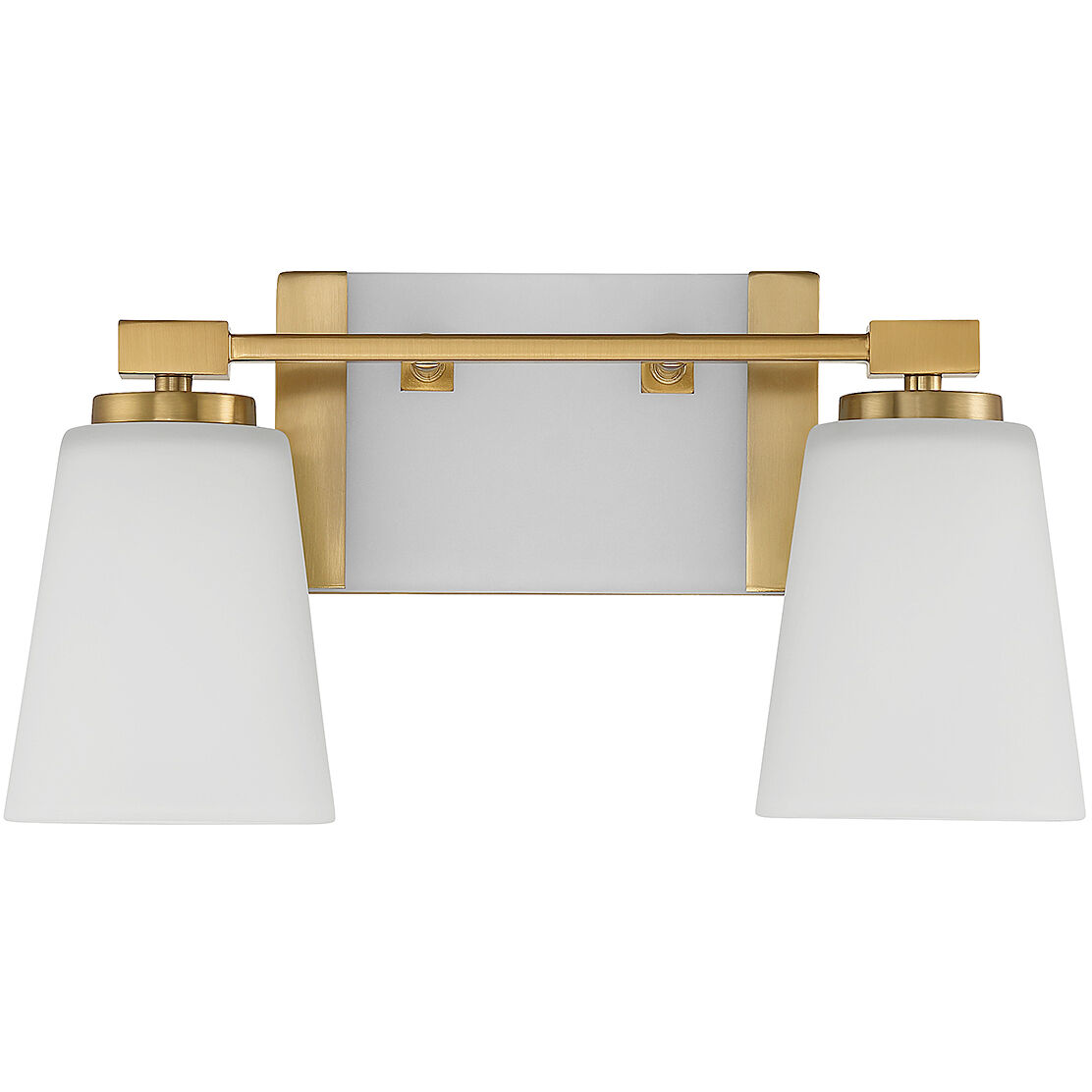 Darby 2 Light 15.25 inch Warm Brass Bathroom Vanity Light Wall Light