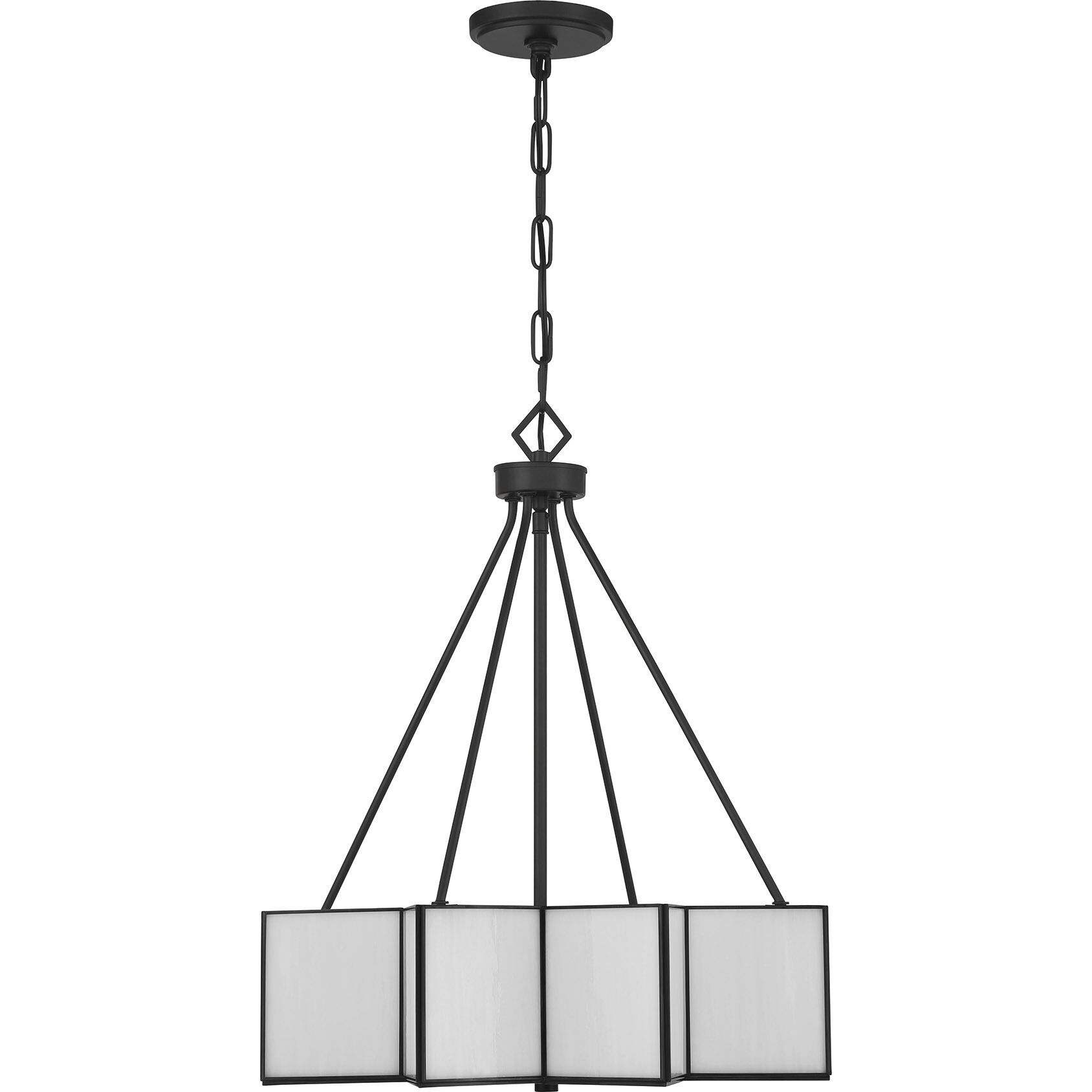 Reiling 3 Light 20 inch Matte Black Pendant Ceiling Light