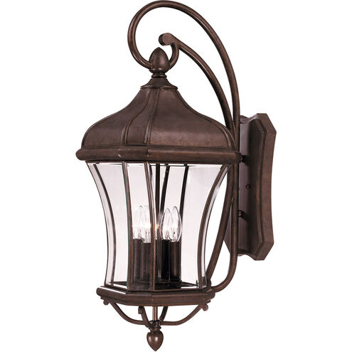 Realto 4 Light 32 inch Walnut Patina Outdoor Wall Lantern