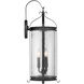 Preston 3 Light 26 inch Iron Oxide Outdoor Wall Lantern