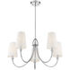 Cameron 5 Light 29 inch Polished Nickel Chandelier Ceiling Light, Essentials