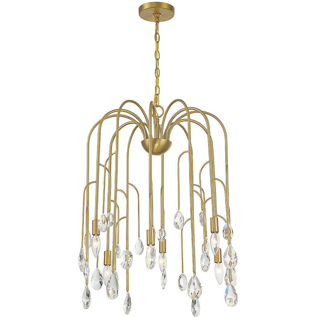 Anholt 6 Light 22.75 inch Noble Brass Chandelier Ceiling Light