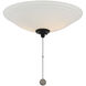 Wind Star LED Matte Black Ceiling Fan Light kit