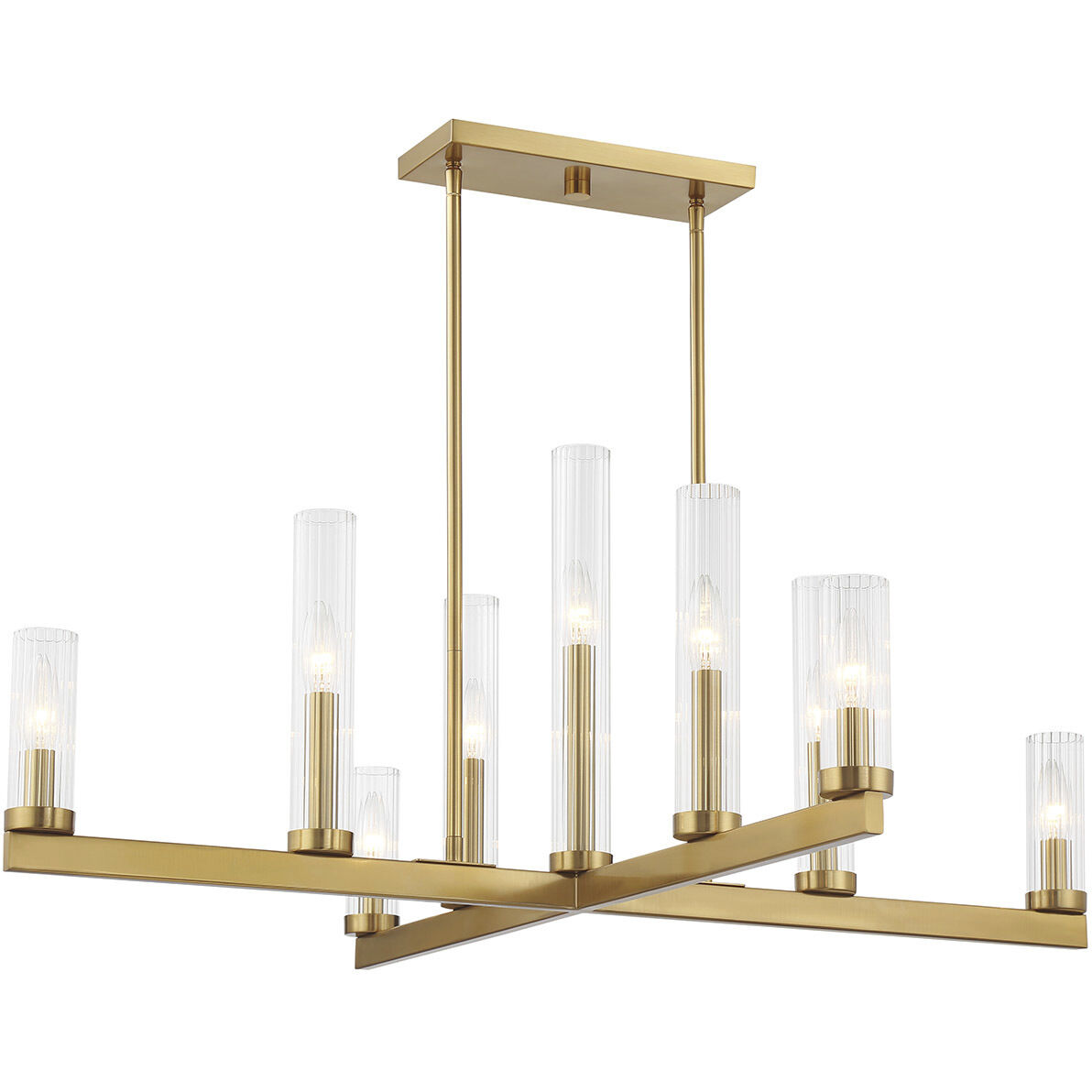 Carina 9 Light 37.75 inch Warm Brass Chandelier Ceiling Light