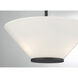 Blair 3 Light 15 inch Matte Black Convertible Semi-Flush or Pendant Ceiling Light