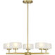 Falster LED 26 inch Warm Brass Chandelier Ceiling Light