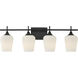 Octave 4 Light 28.75 inch Matte Black Bathroom Vanity Light Wall Light, Essentials