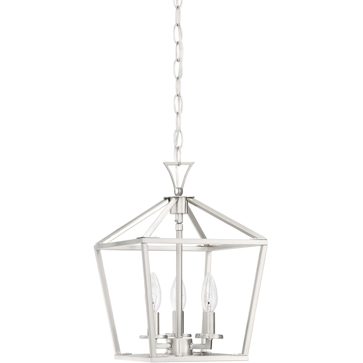 Townsend 3 Light 10 inch Satin Nickel Pendant Ceiling Light, Essentials