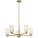 Baldwin 5 Light 28 inch Noble Brass Chandelier Ceiling Light, Essentials