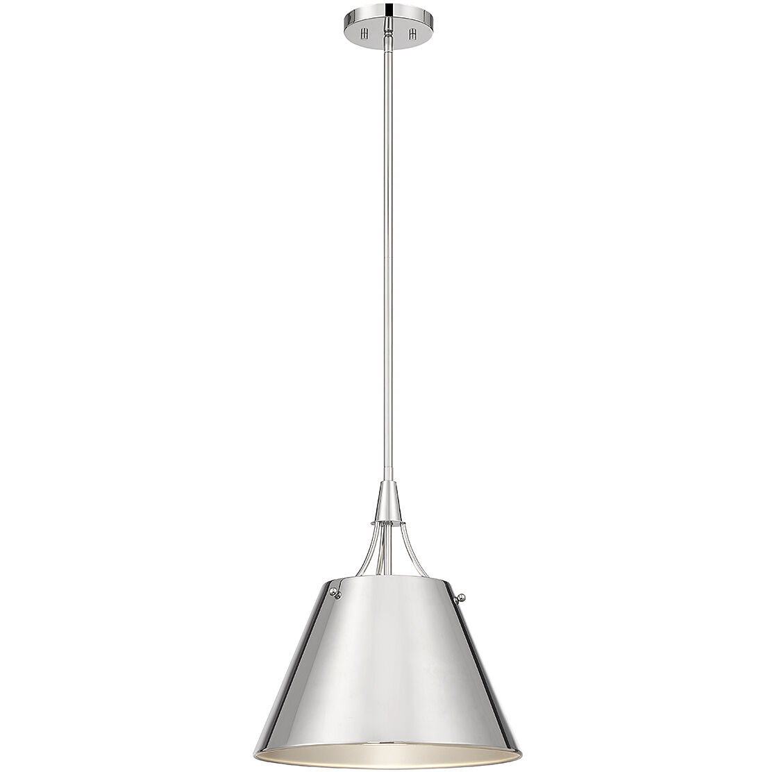 Willis 1 Light 14 inch Polished Nickel Pendant Ceiling Light