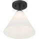 Blair 1 Light 10 inch Matte Black Mini-Pendant or Semi-Flush Ceiling Light