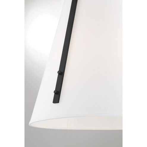 Newport 4 Light 18 inch Matte Black Pendant Ceiling Light, Essentials