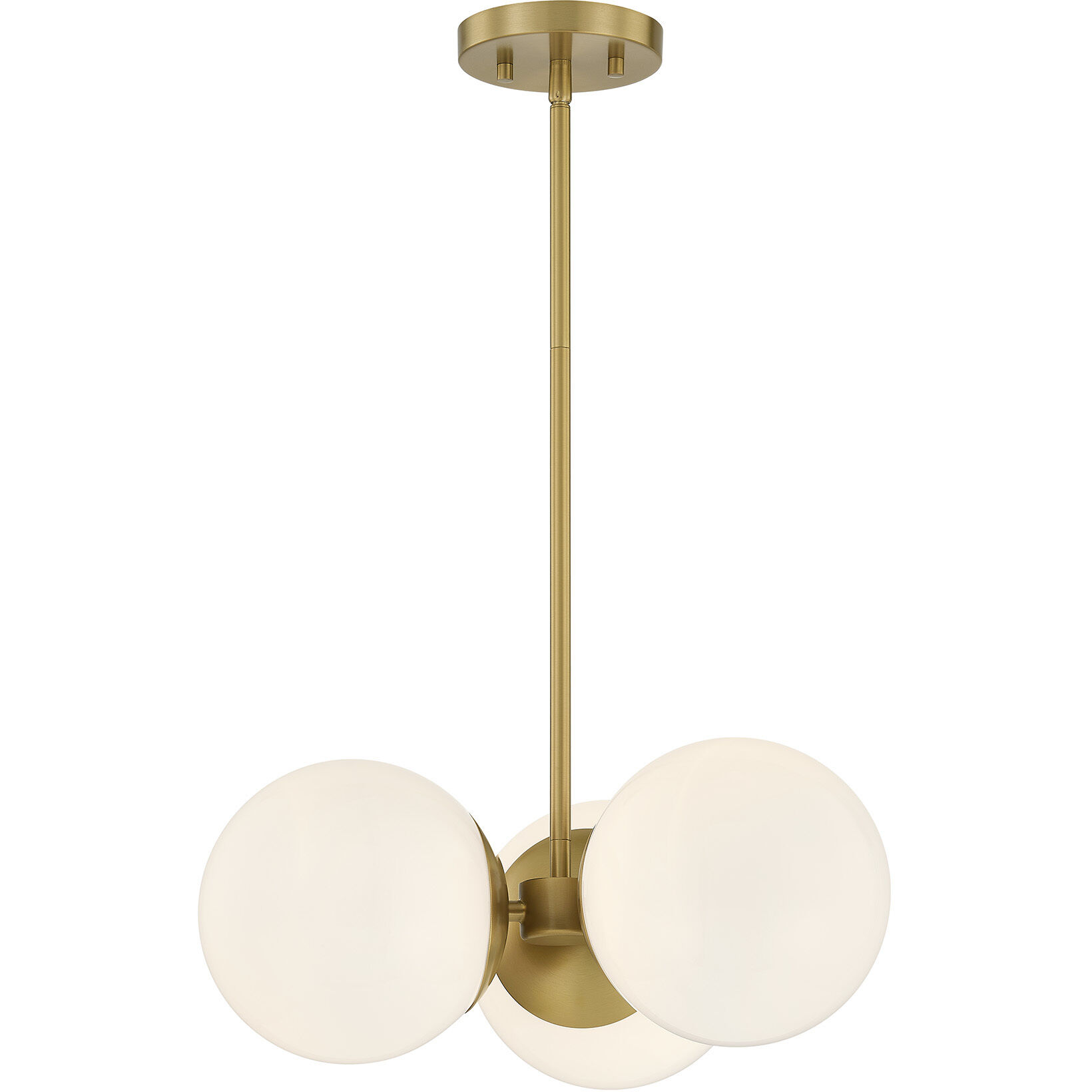 Turin 3 Light 17 inch Warm Brass Chandelier Ceiling Light