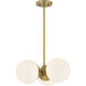 Turin 3 Light 17 inch Warm Brass Chandelier Ceiling Light