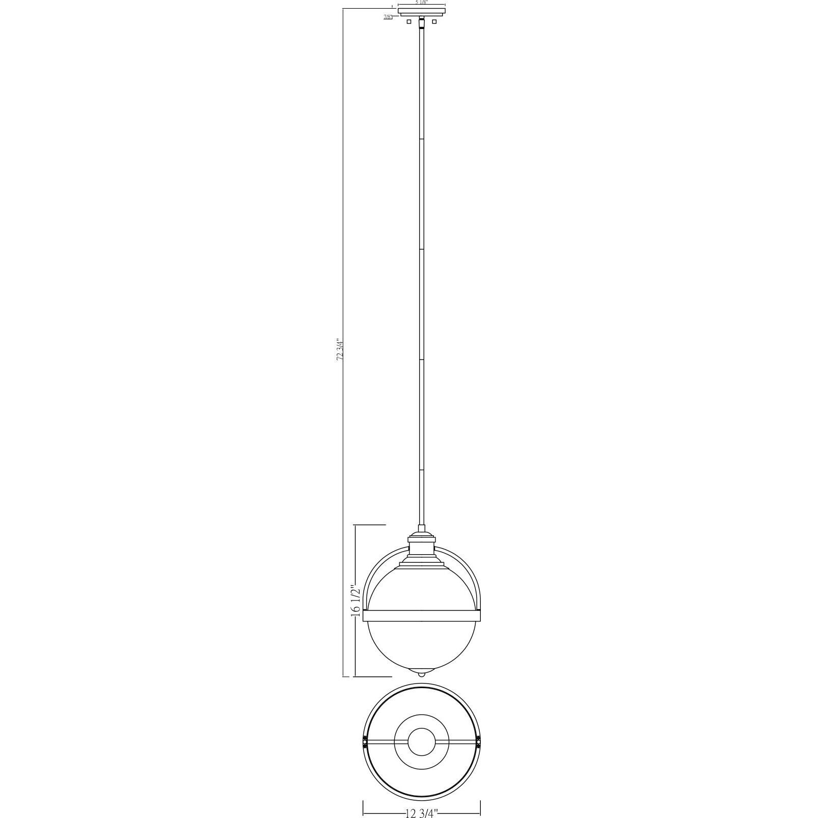 Westbourne 1 Light 12.75 inch Warm Brass Pendant Ceiling Light, Essentials