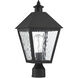 Harrison 1 Light 19 inch Matte Black Outdoor Post Lantern