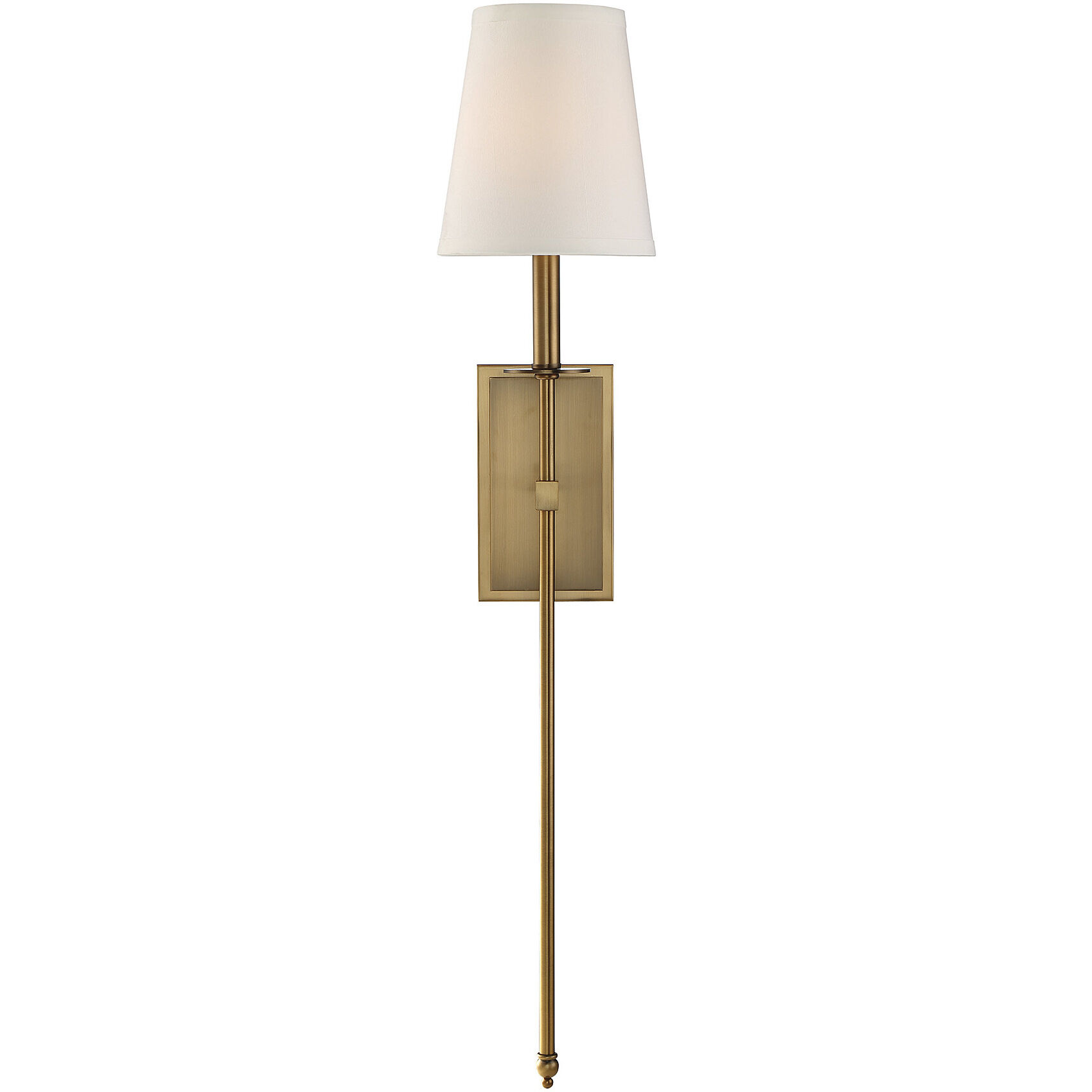 Monroe 1 Light 6.75 inch Warm Brass Wall Sconce Wall Light, Essentials
