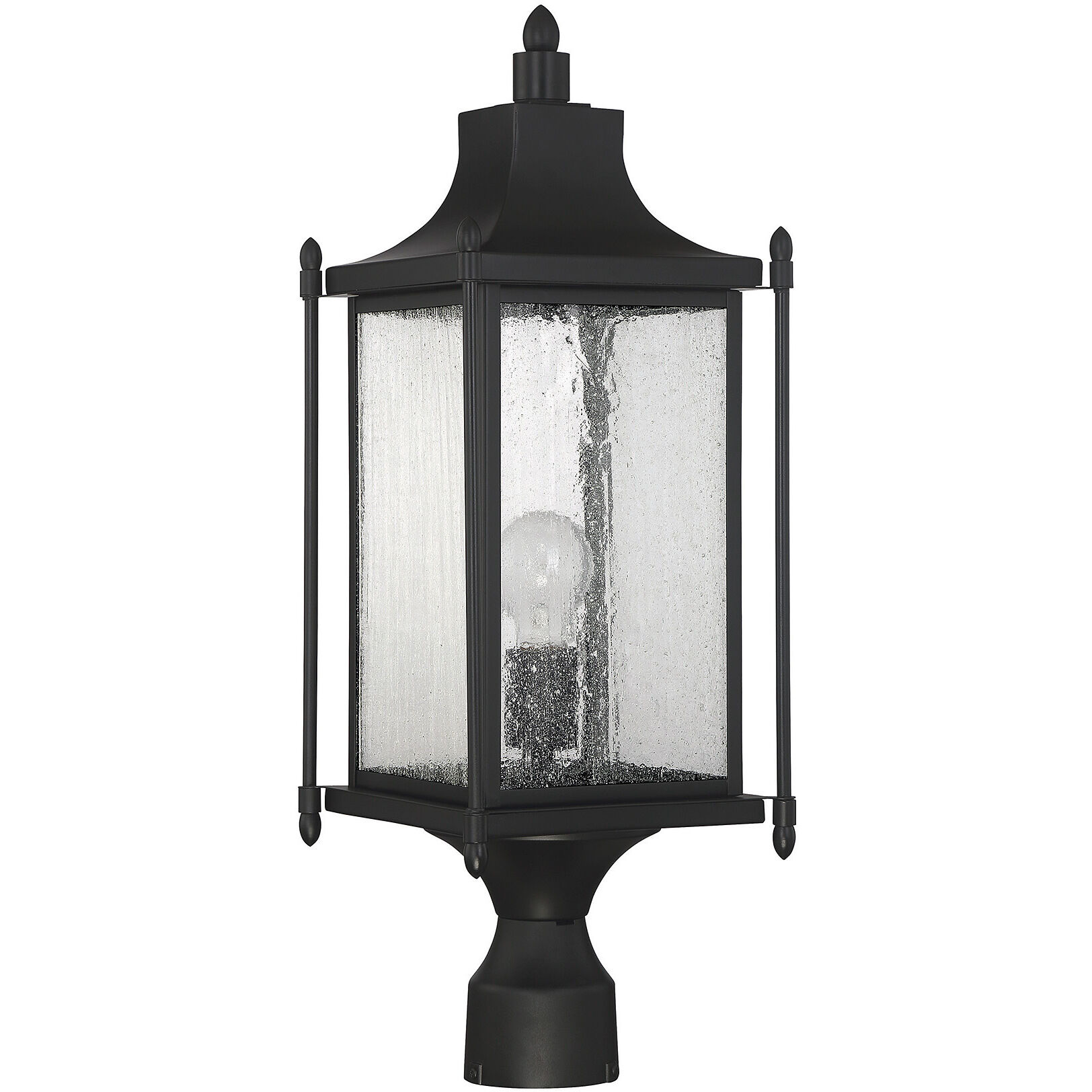 Dunnmore 1 Light 23.5 inch Black Outdoor Post Lantern