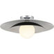 Sherrer 1 Light 20 inch Chrome Semi-Flush Ceiling Light