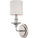 Aubree 1 Light 5.5 inch Polished Nickel Sconce Wall Light