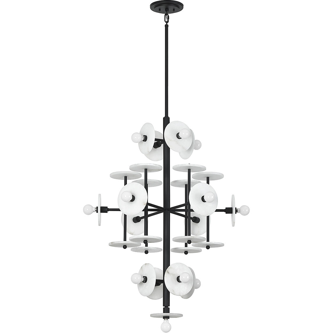 Amani 15 Light 30 inch Black Cashmere Chandelier Ceiling Light