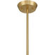 Norwich 1 Light 18 inch Warm Brass Covertible SemiFlush Ceiling Light