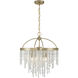 Jeanette 4 Light 20 inch Noble Brass Chandelier Ceiling Light