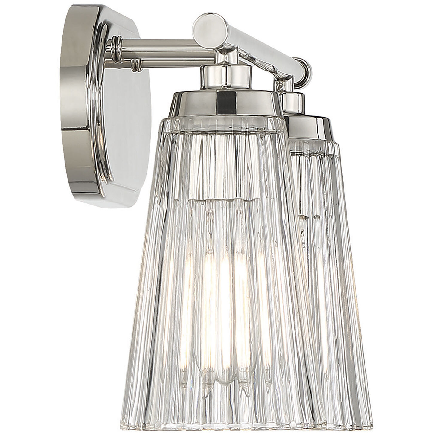 Chantilly 2 Light 14 inch Polished Nickel Bathroom Vanity Light Wall Light, Essentials