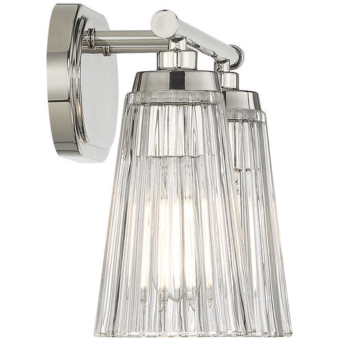 Chantilly 2 Light 14 inch Polished Nickel Bathroom Vanity Light Wall Light, Essentials