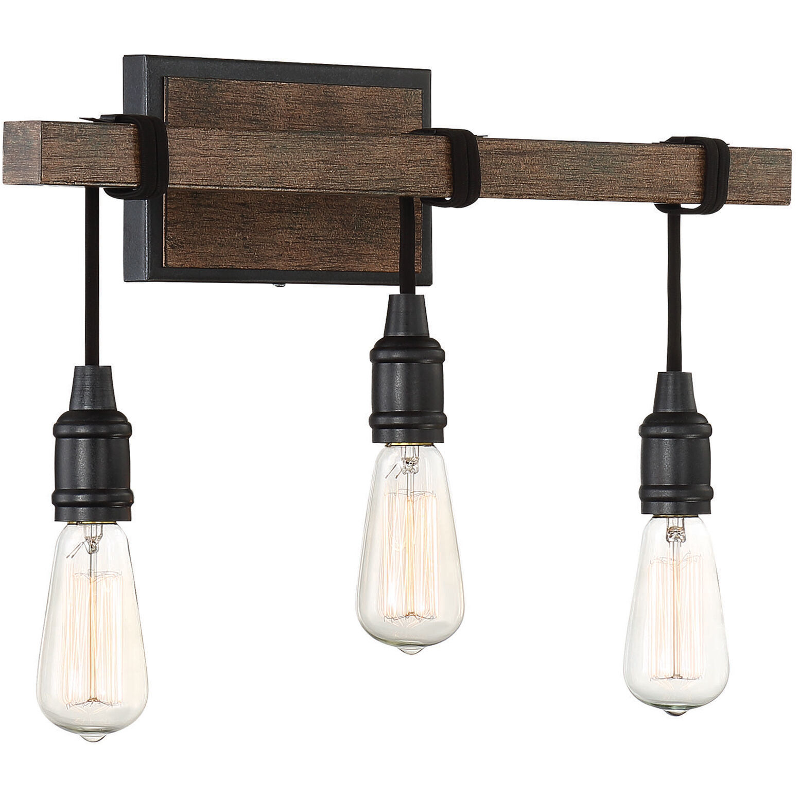 Burgess 3 Light 20 inch Durango Bathroom Vanity Light Wall Light