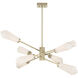 Leland LED 47 inch Noble Brass Chandelier Ceiling Light