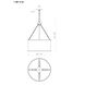 Rochester 4 Light 19 inch Gold Patina Pendant Ceiling Light