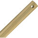 Stella Burnished Brass Ceiling Fan Downrod in 72 in., Downrod