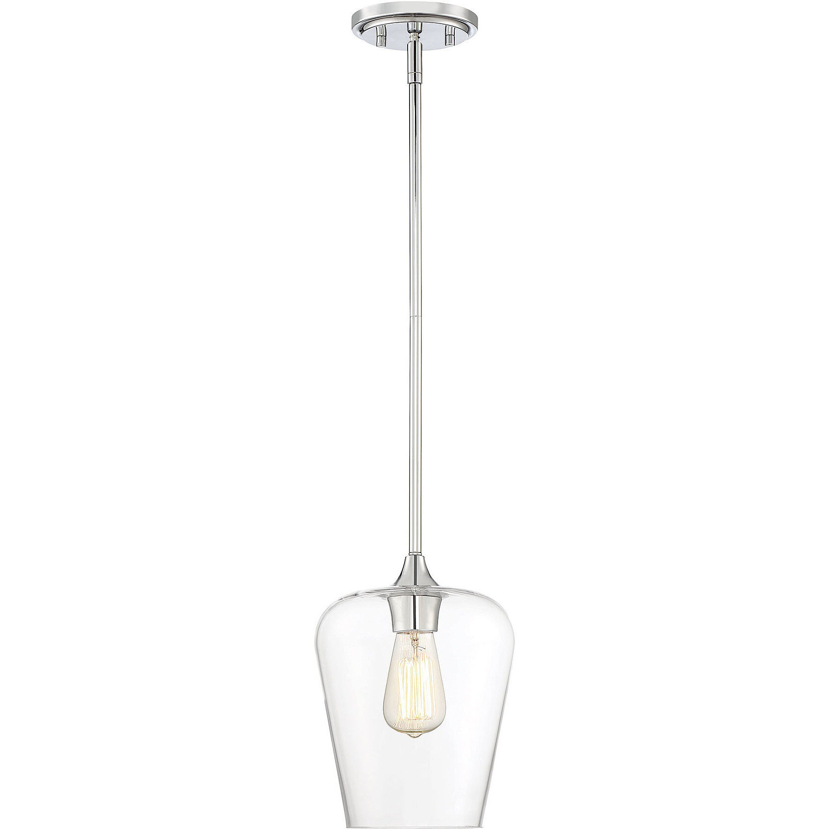 Polished chrome pendant light cheap