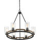 Lynwood 6 Light 28.5 inch Lodge Chandelier Ceiling Light, Lighting One