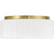 Edgemont 4 Light 20 inch Warm Brass Flush Mount Ceiling Light