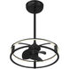 Vesta 14 inch Matte Black with Black Blades Fan D'Lier