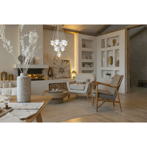 Pacha 10 Light 25 inch White Cashmere Chandelier Ceiling Light