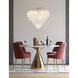 Boa 9 Light 27 inch Warm Brass Chandelier Ceiling Light