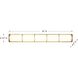 Harper LED 36 inch Warm Brass Bathroom Vanity Light Wall Light