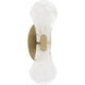 Bancroft Wall Sconce Wall Light in Noble Brass