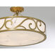 Halstead 6 Light 20.25 inch Antique Patina Semi-Flush Ceiling Light