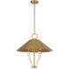 Hearne 4 Light 22 inch Warm Brass Pendant Ceiling Light