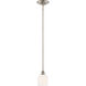 Melrose 1 Light 5 inch Satin Nickel Mini-Pendant Ceiling Light, Essentials