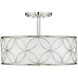 Reid 4 Light 20 inch Polished Nickel Semi-Flush Ceiling Light, Essentials