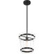 Ventari 1 Light 10.25 inch Matte Black Pendant Ceiling Light