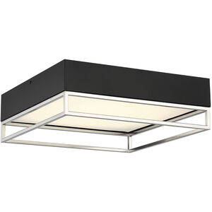 Creswell LED 14 inch Satin Nickel Flush Mount Ceiling Light, Square