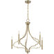 Woodlawn 5 Light 28 inch Noble Brass Chandelier Ceiling Light